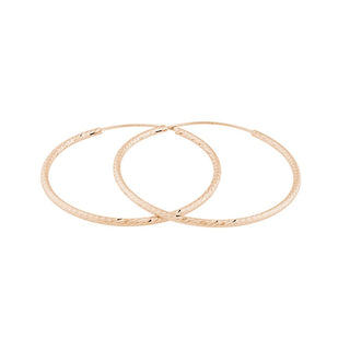 Jvd Pendientes chapados en oro rosa Svle0215Xd5Ro - Diámetro: 5 Cm 