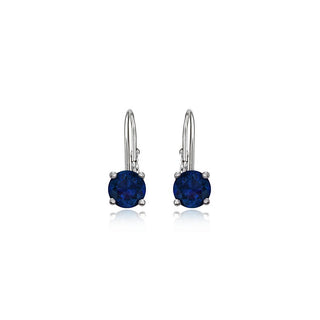 Jvd Orecchini Oro Con Zirconi Blu Scuro — Orecchini