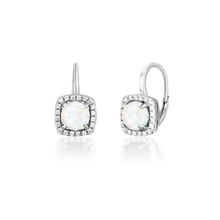 Jvd Orecchini Argento Con Opali Sintetici — Orecchini