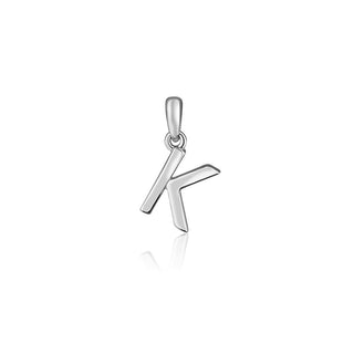 Jvd Colgante minimalista de plata con letra "K" Svlp0948Xh2000K 
