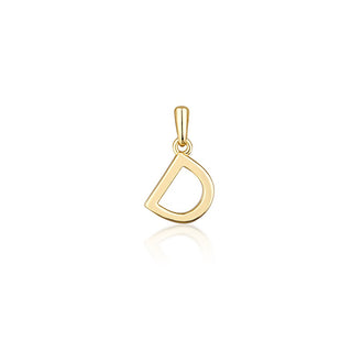 Jvd Colgante minimalista con letra "D" chapado en oro Svlp0948Xh2Go0D 