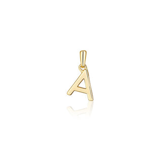 Jvd Colgante minimalista con letra "A" chapado en oro Svlp0948Xh2Go0A 