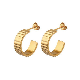 Jvd Pendientes chapados en oro sin Tempo Ssse0115Xj2Go00 