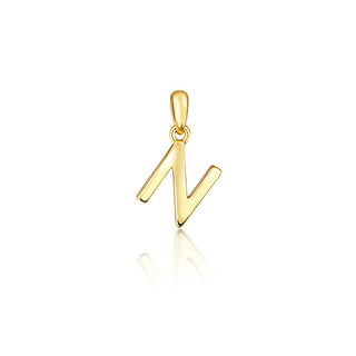 Jvd Ciondolo Minimalista Lettera N Placcato Oro Svlp0948Xh2Go0N — Ciondolo