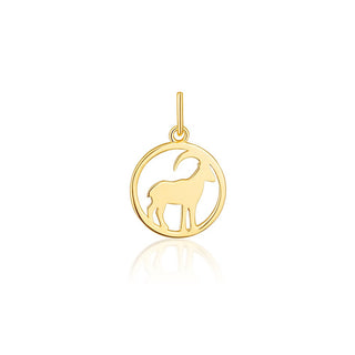 Jvd Colgante con signo de Capricornio chapado en oro Svlp1080X61Goko 
