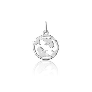 Jvd Colgante de plata del signo de Piscis Svlp1080X6100Ry 