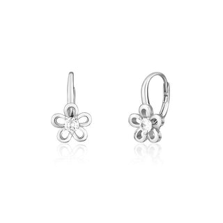 Jvd Pendientes a juego de plata para niñas Flowers Svle0554Sh2Bi00 
