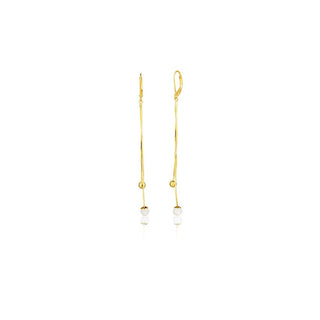 Jvd Pendientes Colgantes Largos Chapados en Oro Svle1913Xe9Go00 