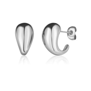 Jvd Elegantes pendientes de acero en forma de gota Ssse0155X200000 