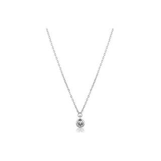 Jvd Collana Argento Zircone Trasparente — Collana