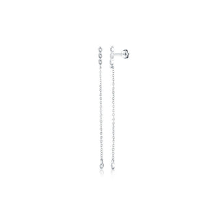 Jvd Pendientes largos de plata con circonitas Svle2965X61Bi00 