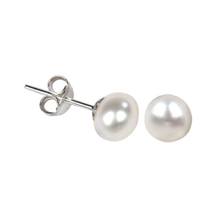 Jwl Luxury Pearls Pendientes Elaborados Con Auténticas Perlas Blancas 