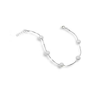 Jwl Luxury Pearls Pulsera delicada con perlas blancas auténticas Jl0173 