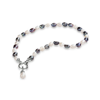 Jwl Luxury Pearls Collar realizado con perlas auténticas en dos tonalidades Jl0316 
