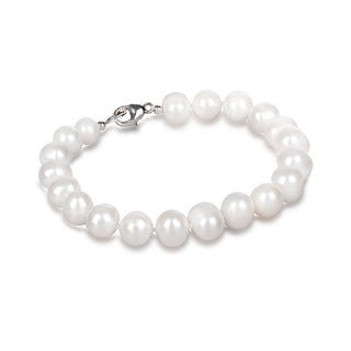 Jwl Luxury Pearls Pulsera Jl0362 de Perla Blanca Genuina 