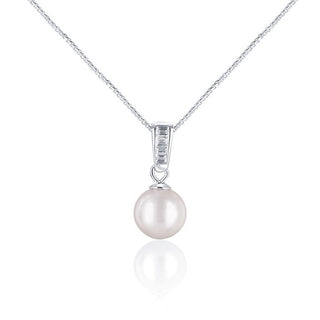 Jwl Luxury Pearls Elegante Collar con perlas de mar Akoya y cristales Jl0658 (cadena, colgante) 
