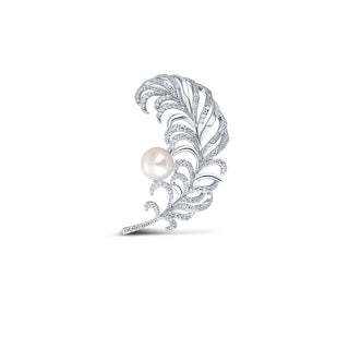 Jwl Luxury Pearls Bellissima Broche de Perlas Feather Jl0699 