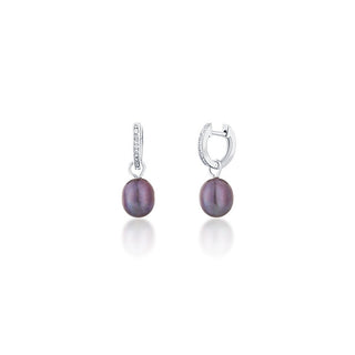 Jwl Luxury Pearls Pendientes redondos de plata estilo duquesa Kate con perla auténtica y circonitas 3 en 1 Jl0733 