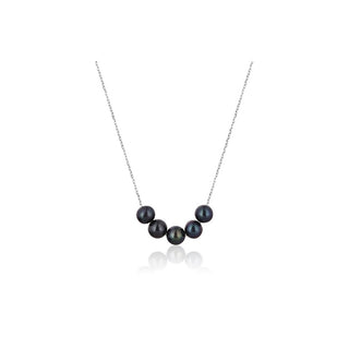 Jwl Luxury Pearls Elegante Collar de plata con perlas de río auténticas Jl0783 