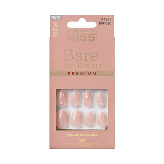 Kiss Unghie Premium Bare-But-Better Slay 30 Pezzi — Unghie adesive