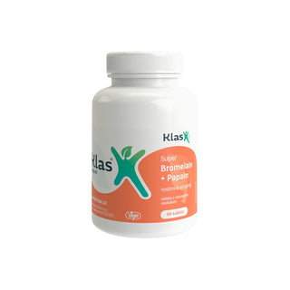 Klas Super Bromelina 500 Mg + Papaina 90 Comprimidos 
