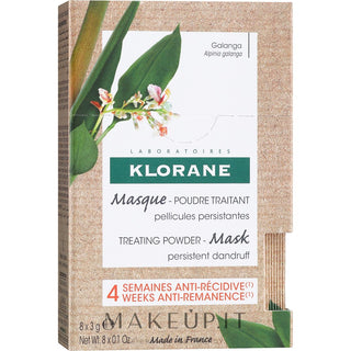 Klorane Hårmaske mod skæl (behandlende pulvermasket) 8 X 3 G 