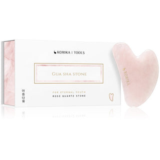 Korika Pietra Massaggio Gua Sha In Quarzo Rosa — Pietra gua sha