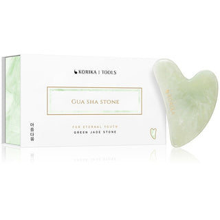 Korika Piedra Gua Sha de Jade Verde (Piedra Gua Sha) 