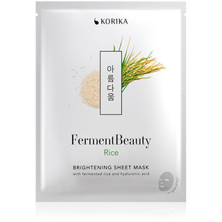 Korika Maschera Illuminante in Tessuto al Riso Fermentbeauty 20 g — Maschera Viso