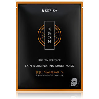 Korika Korean Heritage Skin Maschera Illuminante in Tessuto 25 g — Maschera Viso