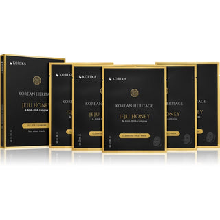 Korika Korean Heritage Miele di Jeju AHA BHA 5 x 25 g — Maschere Detergenti in Tessuto