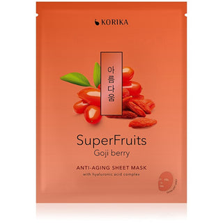 Korika Superfruits Goji Anti-Età 25 g — Maschera in Tessuto