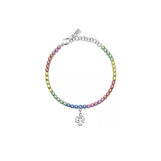 La Petite Story Pulsera de acero coloreado con cristales Family Lps05Arr72 