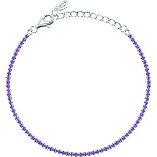 La Petite Story Pulsera Tennis de Plata con Circonitas Rosa Plata Lps05Awv64 