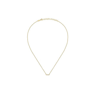 La Petite Story Elegante Collar chapado en oro con circonitas cúbicas plateadas Lps10Awv81 
