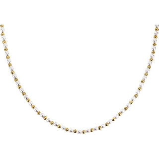 La Petite Story Elegante Collana Chapada en Oro con Perlas Pearl Lps10Aza07 