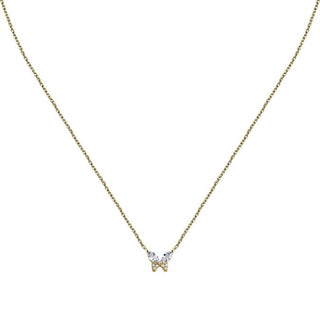 La Petite Story Collana Placcata Oro Farfalla Con Zirconi Lps10Awv97 — Collana