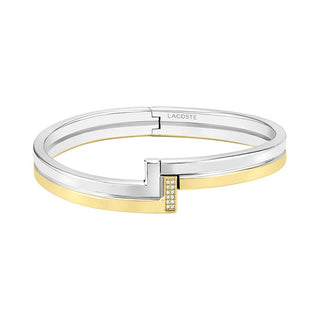Lacoste Bracciale Acciaio Massiccio Con Zirconi Impression — Bracciale