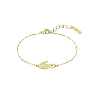 Lacoste Bracciale Placcato Oro Donna Coccodrillo — Bracciale