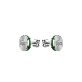 Lacoste Orecchini Bottone Acciaio Baseline — Orecchino