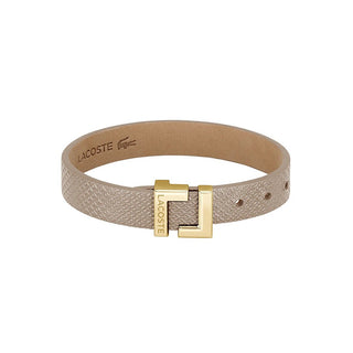 Lacoste Elegante Beiges Lederarmband Lura 2040216 