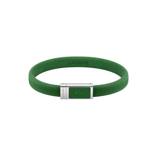 Lacoste Braccialetto In Silicone Verde 2040116 — Braccialetto