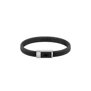 Lacoste Braccialetto In Silicone Nero 2040114 — Braccialetto