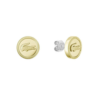 Lacoste Orecchini Placcati Oro Coccodrillo Memento 2040422 — Orecchini