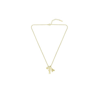Lacoste Collana In Acciaio Placcato Oro Umpire 2040454 — Collana