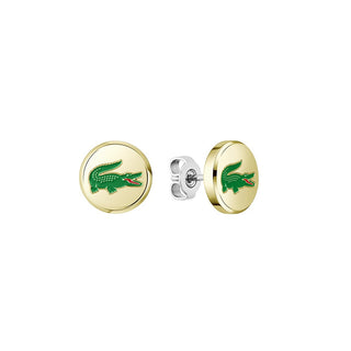 Lacoste Orecchini Placcati Oro Coccodrillo Arthor 2040498 — Orecchini