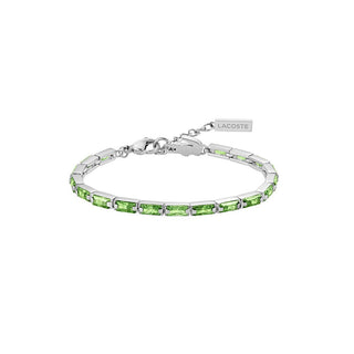 Lacoste Bracciale Tennis Cristalli Verdi Duchessa 2040500 — Bracciale