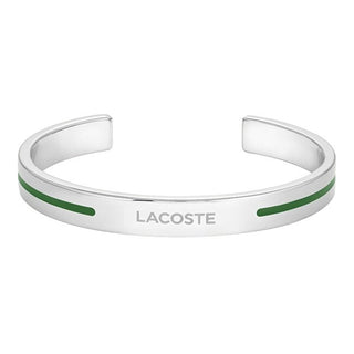 Lacoste Bracciale Adventurer In Acciaio Massiccio Aperto 2040526 — Bracciale
