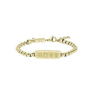 Lacoste Bracciale Uomo Acciaio Placcato Oro District 2040539 — Bracciale