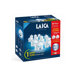 Laica F12Ses0 Filtro Biflusso 10 Piezas + 2 Piezas Magnesiumactive 